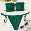Sandy's Pleated Bandeau Bikini