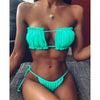 Sandy's Pleated Bandeau Bikini