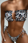 Sandy's Pleated Bandeau Bikini
