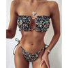 Sandy's Pleated Bandeau Bikini