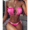 Sandy's Pleated Bandeau Bikini