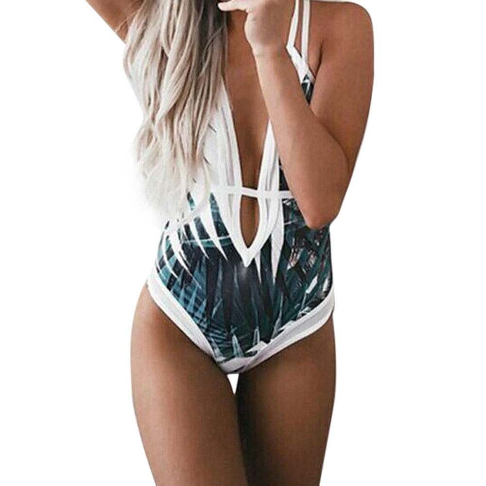 Jackie's Tropical One Piece Swimsuit