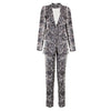 Ava's Snake-Print Suit
